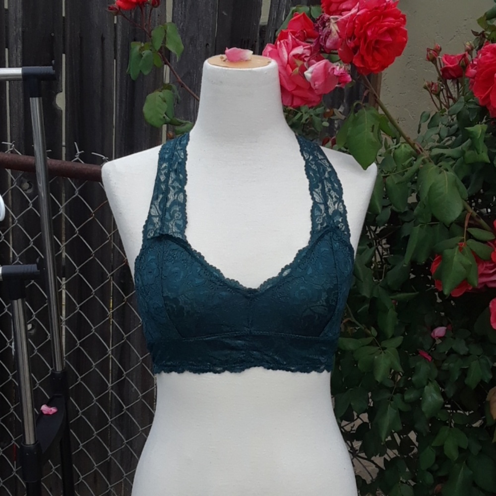 Bralet teal NWOT